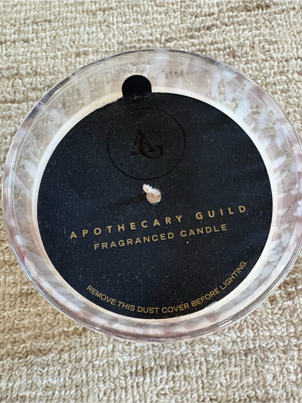 Black Fragranced Candle - Scented Jar